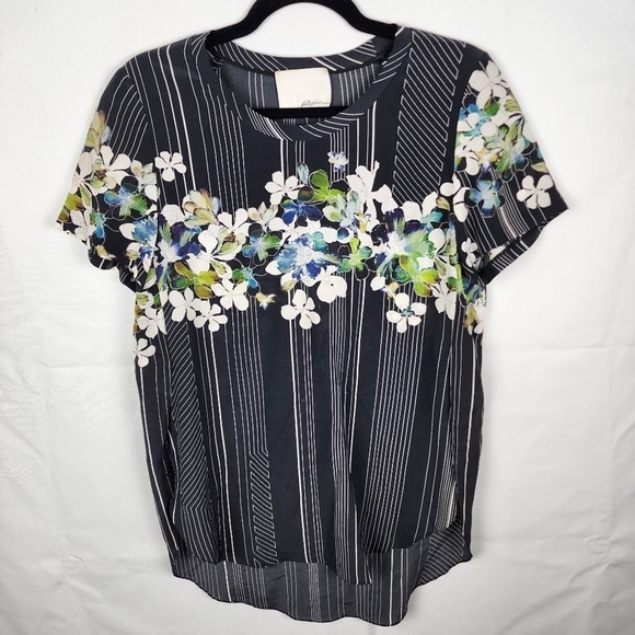3.1 Phillip Lim Silk Floral Aloha Blouse Slit Side Size 4 - Picture 1 of 7